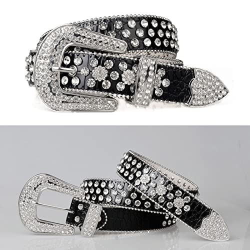 Adjustable Rhinestone Waist Belts For Jeans Belt For Woman Cowboy Cowgirl Teens Female Jeans Skirt Waistband2