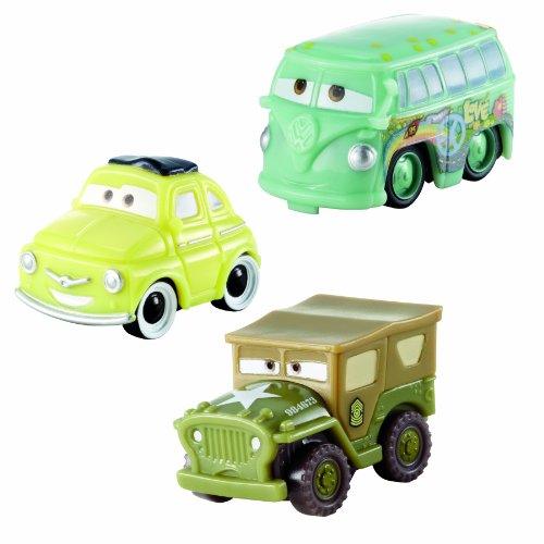Cars Micro Drifters Sarge, Race Team Fillmore And Luigi Vehicle 3-Pack #TOP1