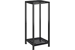 Plant Pedestal Stand - Indoor & Outdoor Heavy Duty Wrought Iron