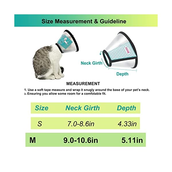Mintcat cat cone collar soft, adjustable cat collar soft cone, protective cat recovery collar cat cones to stop licking, lightweight elizabethan collar for cats kitten small dog after surgery - image 5
