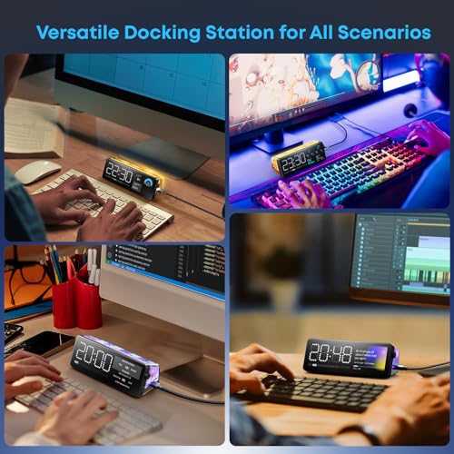 Laptop Docking Station, 7-in-1 USB C Docking Station with Screen, Multiple Built-in Apps, - image 7
