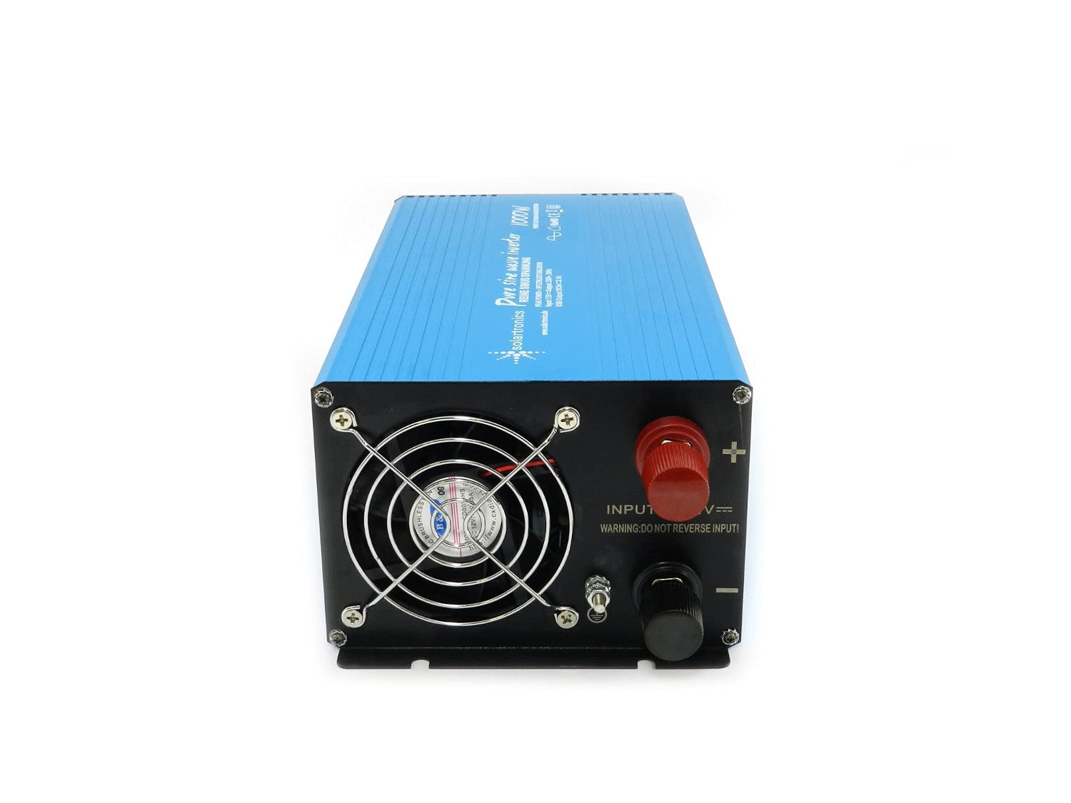 solartronics TS1000 przetwornica napięcia 12 V na 230 V, 1000 W, 2000 W, czysta sinusoida, niebieski falownik solarny gniazdo USB AC