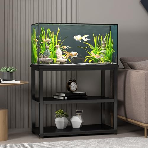 Soporte para acuario, diseño de varios niveles, soporte de carga extrafuerte, adecuado para tanques de peces y reptiles