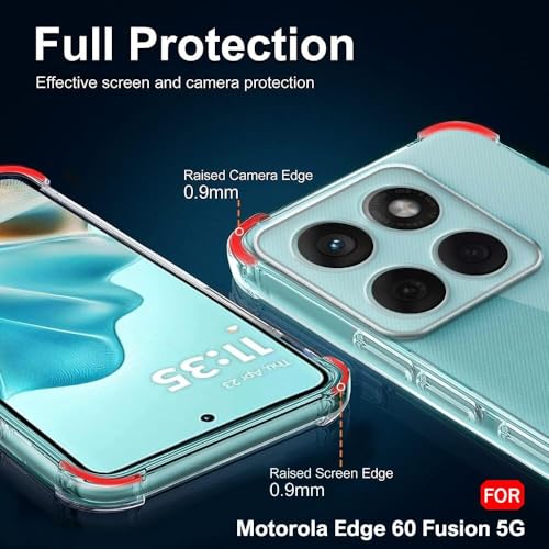 Image of Compatible for [ Moto Edge 60 ] Bumper Back Case Cover for [ Motorola Edge 60 ] - Transparent