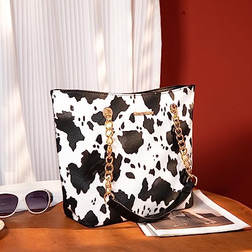 Image of Handbags for Women Chain Shoulder Vegan Leather Tote Bag Top Handle Handbag