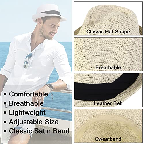 Image of Simplicity Fedora for Men Women Unisex Men's Women's Classic Manhattan Structured Gangster Trilby Fedora Hat