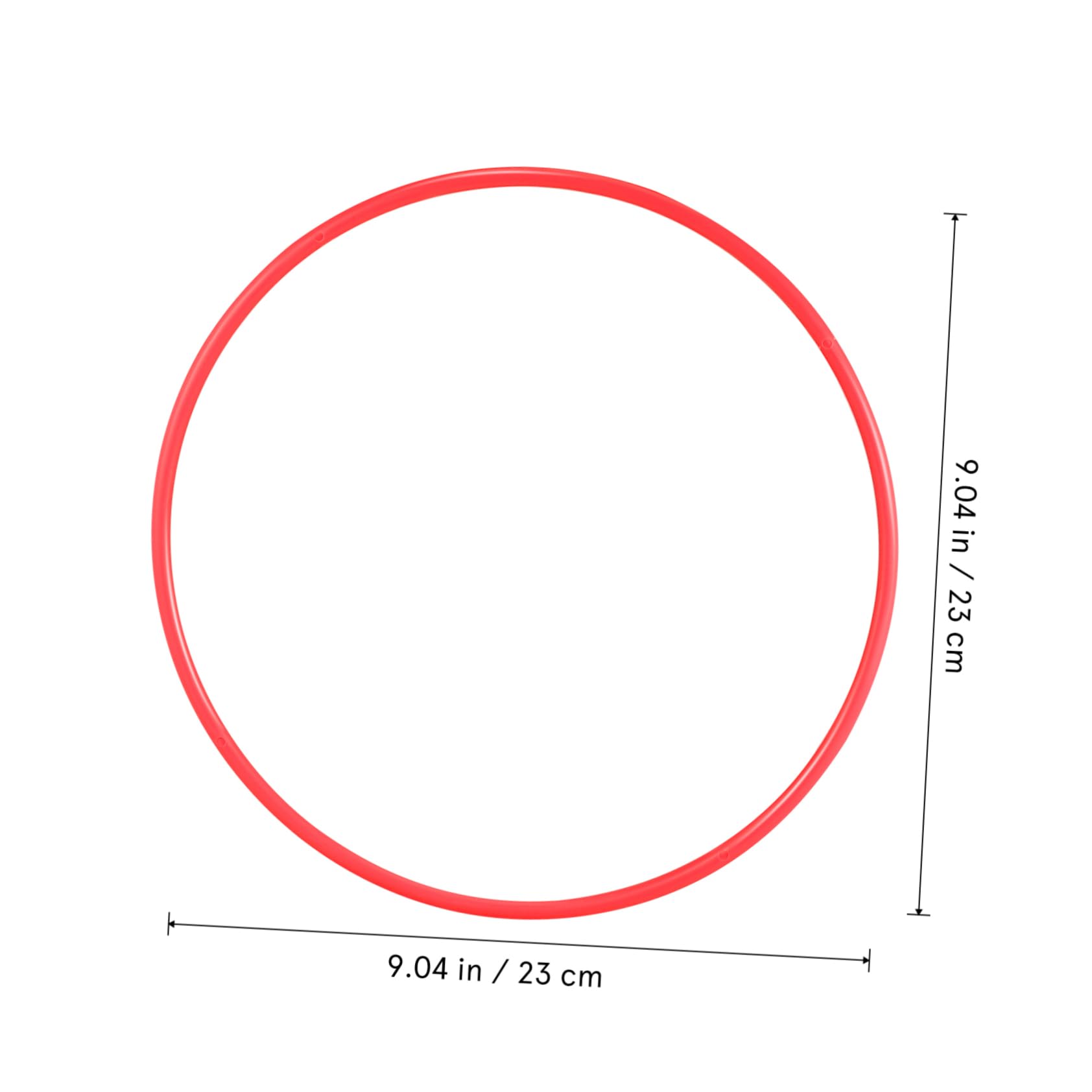 GANAZONO 12 Pcs Ring Toss Toy Carnival Game Plastic Rings 22cm for Outdoor Activities Family Fun Agility Training