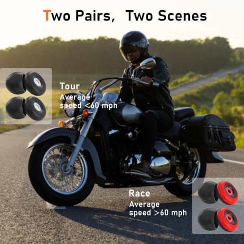 SilenFox Motorcycle Ear Plugs 2 Pairs