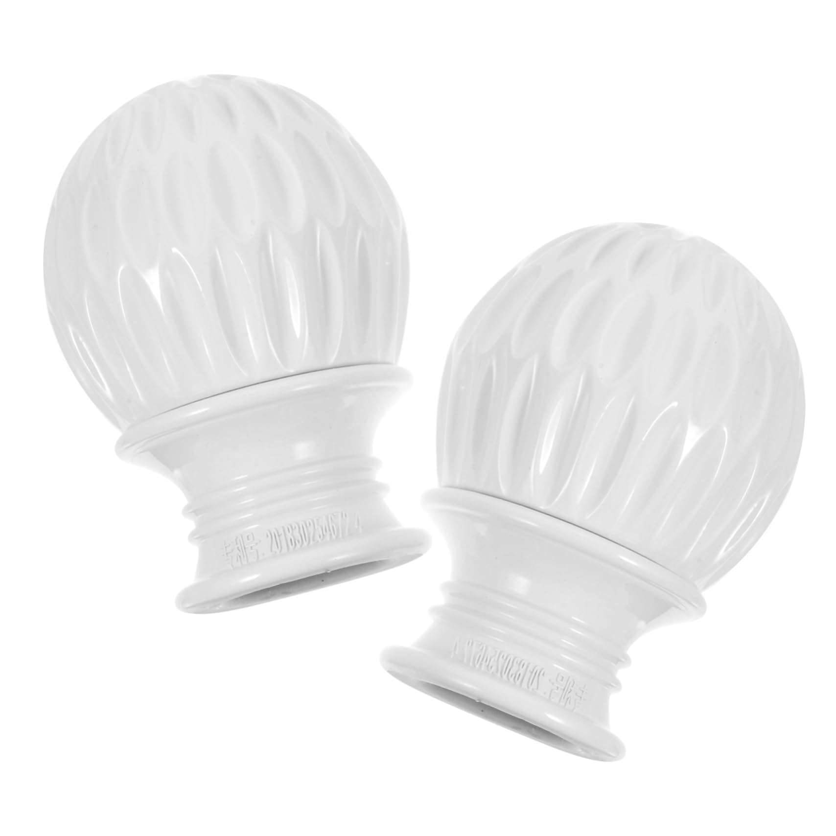 PRETYZOOM 2Pcs Honeycomb Curtain Rod End Decor Chic Decorative Finials for Living Bedroom and Dining Sturdy High Grade Curtain Accessories Unique Design for