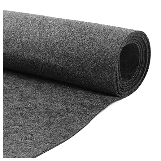 HOMCHEK 40" × 78" Grey Speaker Box Carpet Resists Stains Non-Woven Fabric Cover for Car Truck Speaker Sub Home Auto RV Boat Marine Interior Carpet Liner 21.12 Sqft.