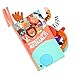 Vicloon Libro de Tela, 1 Pieza Libros Blandos Libro Activity Bebé con Cola, Animales Libros de Tela Bebé Aprendizaje y Educativo Libro para Bebé Recién Nacido Niños Preescolar (0-6 Meses)