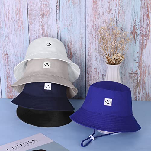 Cooraby 5 Pack Baby Sun Hat Adjustable Smile Bucket Hat Sun Protective Cap For Toddler Baby Boys Girls (0-6 Months) #TOP3