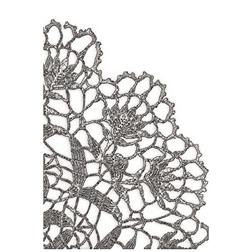 Sizzix 3-D Texture Fades Embossing Folder Doily by Tim Holtz, 665735, Multicolor Sizzix 3-D Texture Fades Embossing Folder Doily by Tim Holtz, 665735, Multicolor