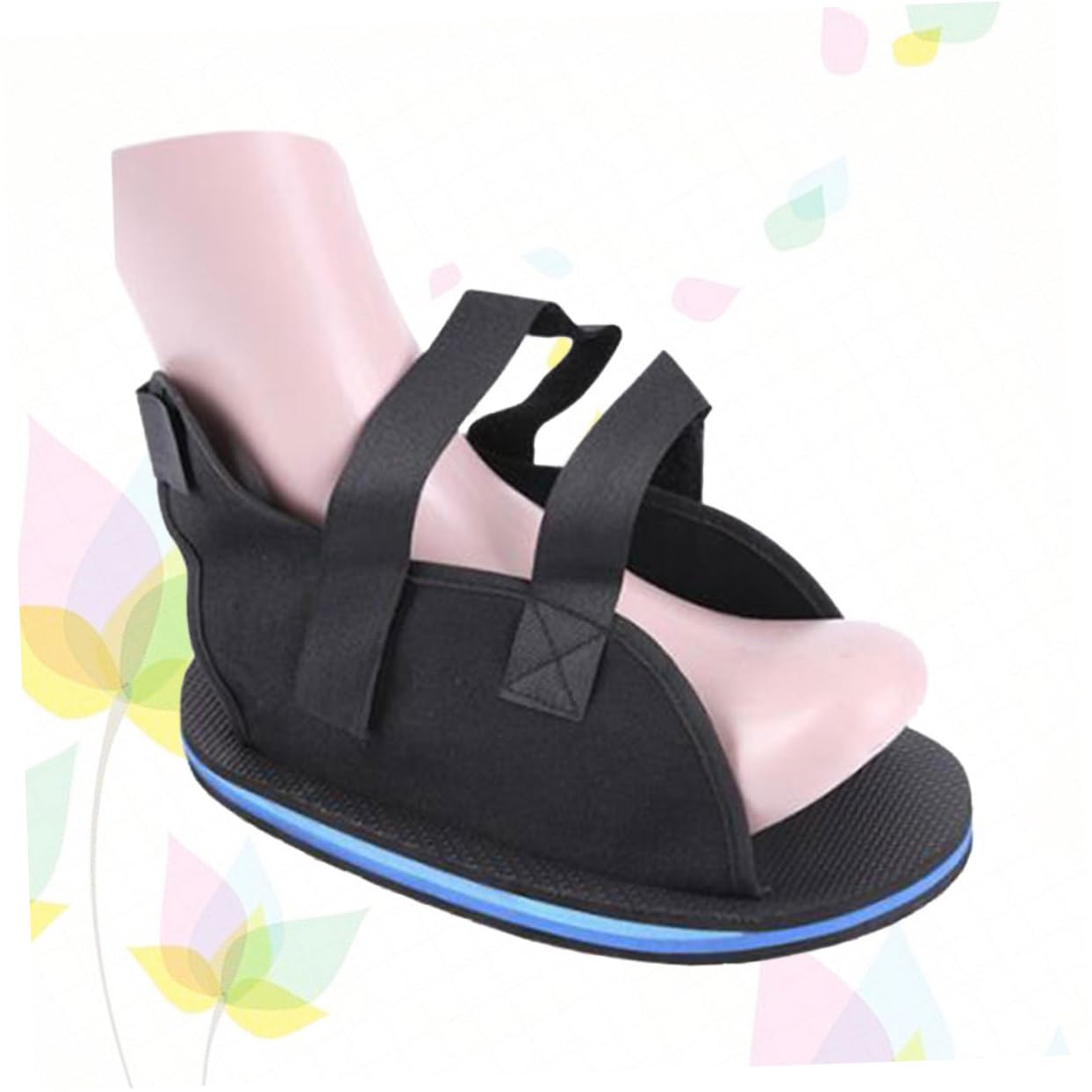 minkissy Ankle Fracture Shoe Cover for Postoperative Protection Non Slip Rehabilitation Foot Shoes Lightweight Design with Comfortable Soles for Lower Leg and Ankle