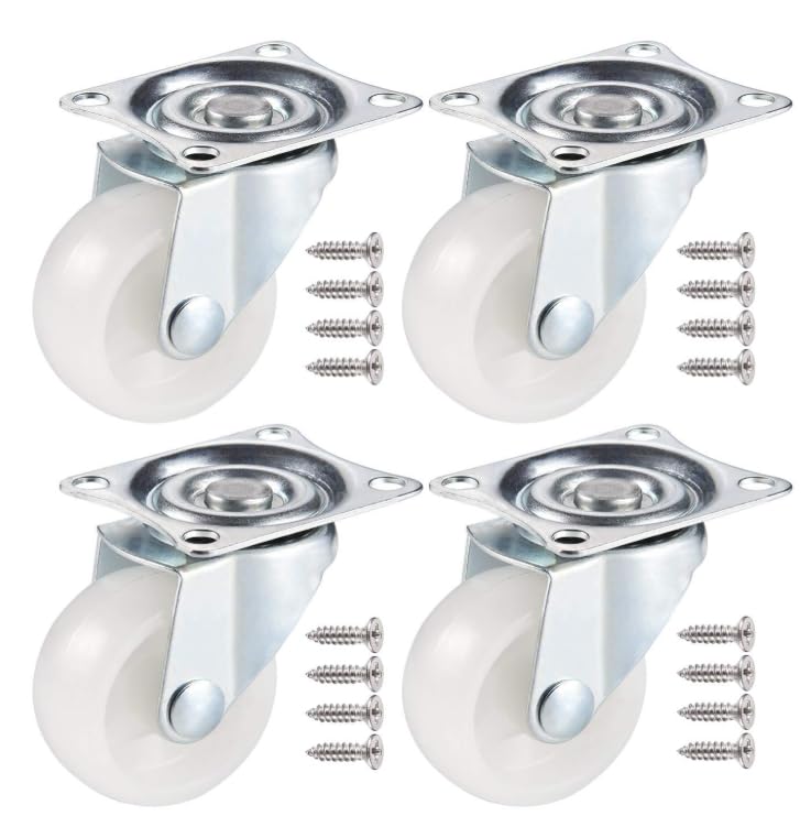 JIZZU 4Pcs Swivel Castor Wheels