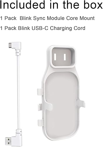 Miniatura 7 de Soporte de toma de pared para el núcleo del módulo Blink Sync - Soporte que ahorra espacio para cámaras de seguridad Blink para interiores y
