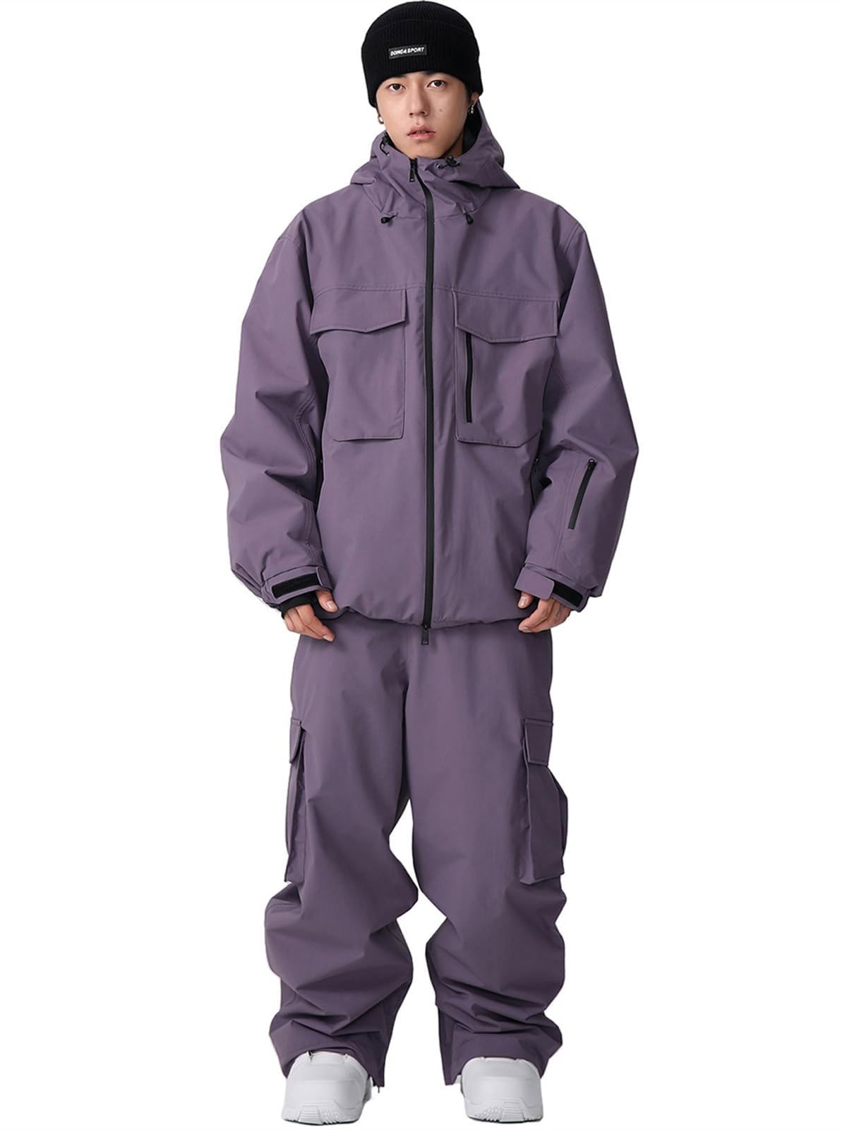 ALSOGO Herren Damen Snowboard Schnee Anzüge Baggy Ski Jacke und Hose Set isolierte Schneeanzüge wasserdicht Winter