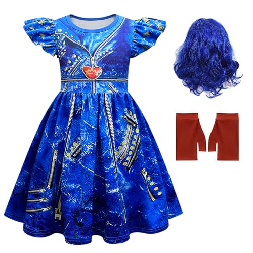Vestido de princesa rojo para niña miniatura 3