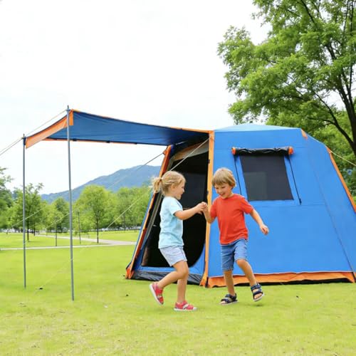 Carpa de camping para 6 personas, impermeable y resistente al viento miniatura 5