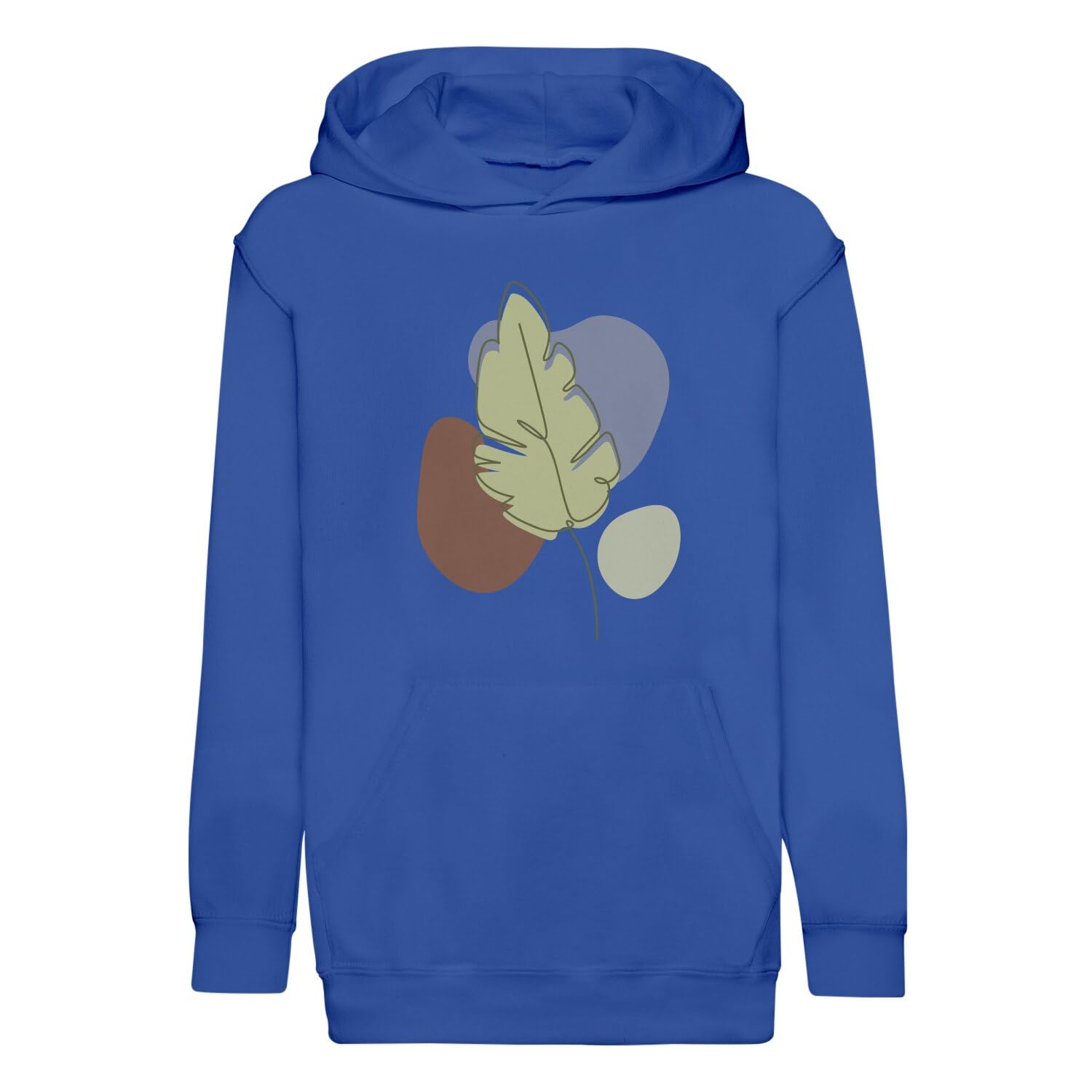 Sweat à capuche enfant feuille tropicale en molleton premium doux - 4