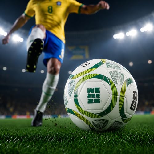 Image of Hamleys FIFA World Cup 2026 Official Licensed Merchandise | Size 5 Football | White Green