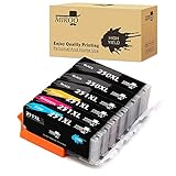 MIROO 5Pack Compatible Ink Cartridge Replacement for Canon PGI-250 CLI-251 XL Use on Canon PIXMA MX922 IP7220 IP8720 IX6820 MG5522 MG5420 MG5422 MG5520 MG5620 MG6320 MG6420 MX722 MG6620 MG7120 Printer