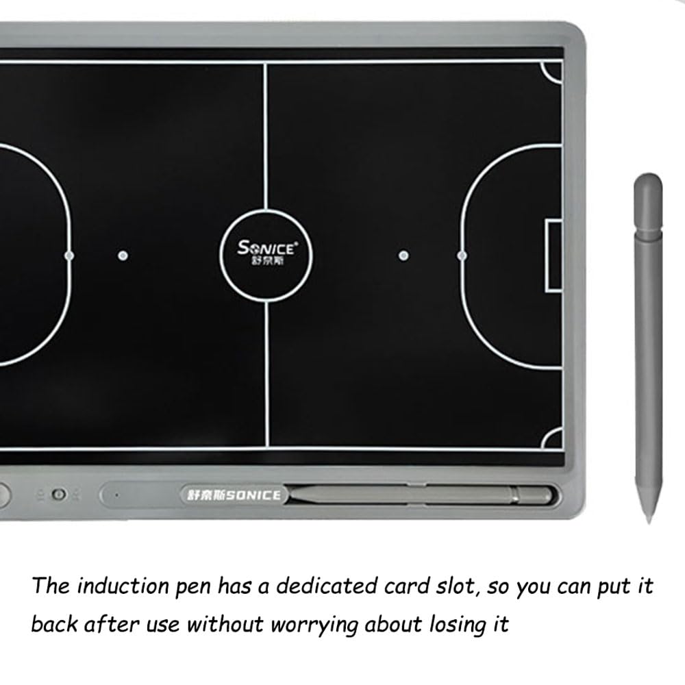 Tavola tattica da Calcio a 5, LCD, tabellone tattico elettronica per Futsal, con penna, lavagna per allenatori di calcio a 5, blocchi da disegno cancellabili, accessori per allenamento, 15 pollici