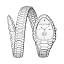 Silver dial, Silver strap