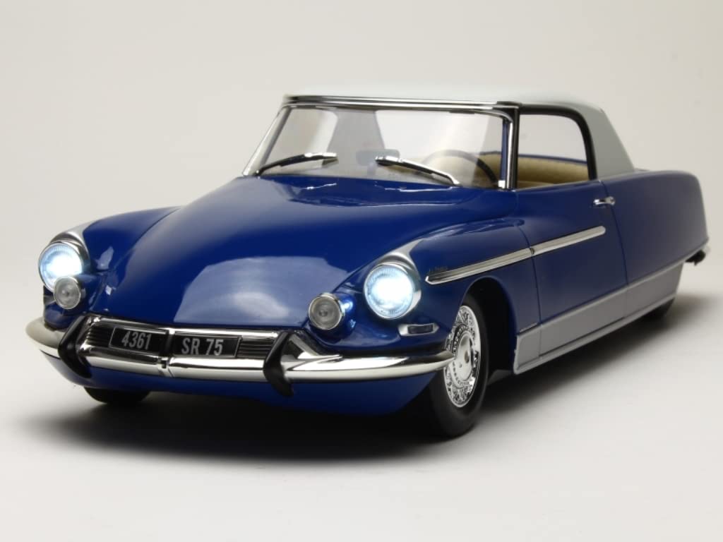 - Miniature car 1/18 compatible with CITROEN DS Chapron Le Dandy - with cream colored roof and bright lights - 180101 - Image 2