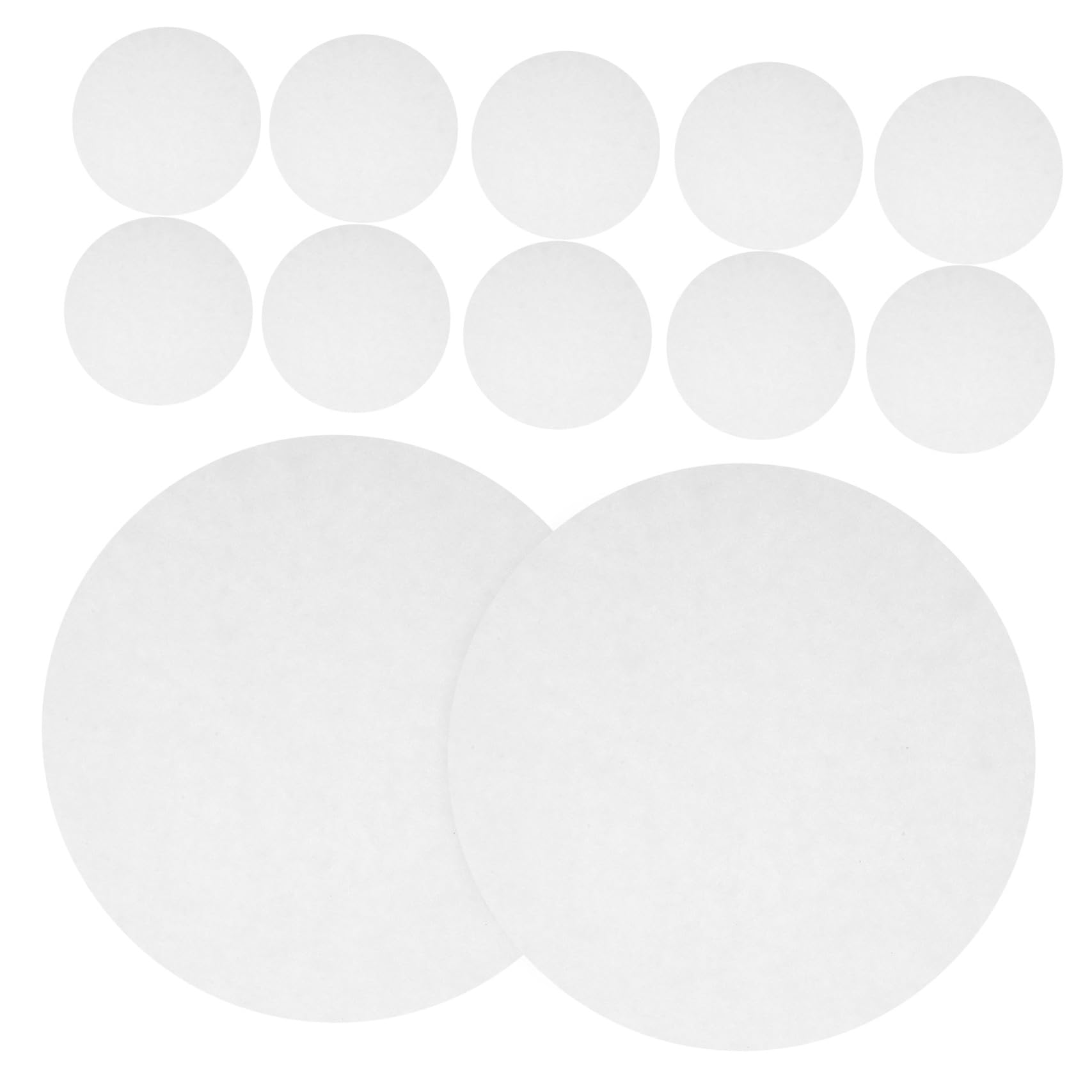 ABOOFAN 100piezas Papel De Filtro Cualitativo De Papel De Filtro De Caudal Medio Para Laboratorio