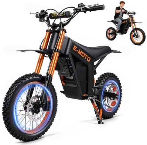 Electric Bike Adults Teens - 14"/12" Fat Off raod Dirt Bike, 48V ...