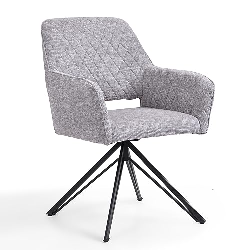 B&D home Esszimmerstuhl drehbar, gepolsterte Esszimmerstühle mit Armlehne,...