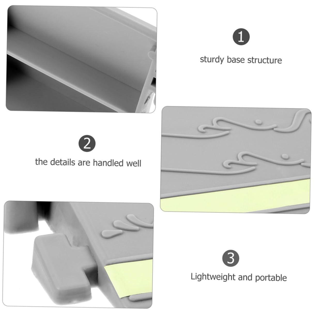 CIYODO Door Threshold Ramp Door Sill Climbing Mat Threshold Ramp for Steps Threshold Ramp Pad Threshold Ramp Mat Sweeping Robot Entry Threshold Ramp