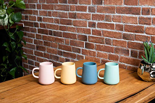 Coffee Culture Set of 4 Matte Colour 320Ml Coffee and Tea...