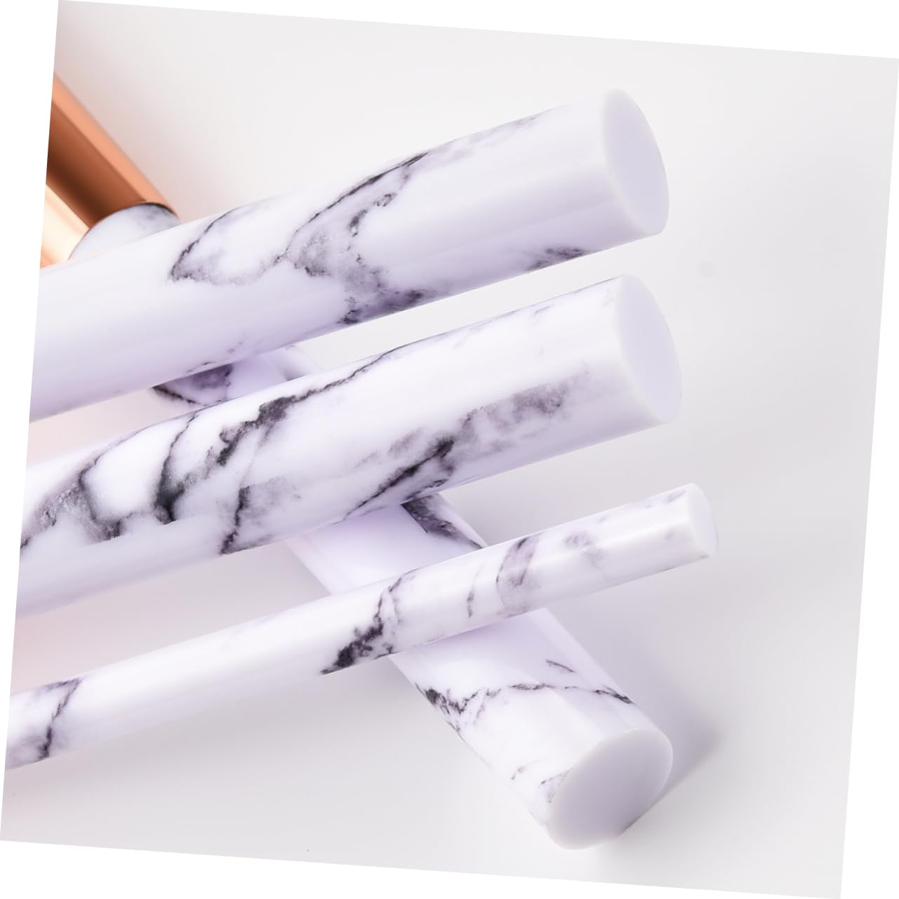 Beavorty 30stücke Teiliges Kosmetikpinselset Mit Marmor-design Nylonhaaren Für Gleichmäßigen Auftrag Für Make-up Und Blush Für Damen Und Mädchen Langlebige Qualität t