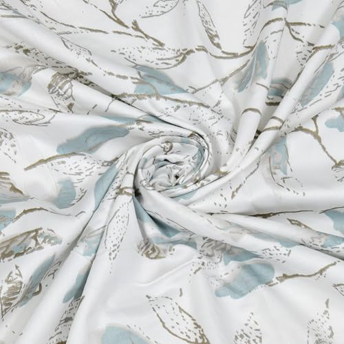 Image of Home Ecstasy 3 Side Zipper Opening Duvet Cover for Double Bed 100% Cotton 300 TC (90 x 100 inch, Colour: White)