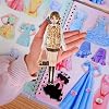 Magnetic Dress Up Dolls, Magnetic Doll Dress Up Kits Magnetic Paper Dolls Pretend Play Set for Girls Ages 4 Years and Up Kids Travel Activities Road Trip Car Ride Interactive Learning Imagine Gift