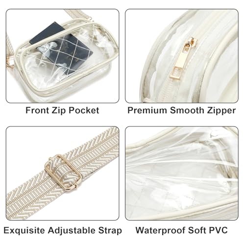 NEOREAL Clear Bag for Stadium Events Transparent Bags Crossbody Small Purse for Women Girls for Concerts Sports Approved 6