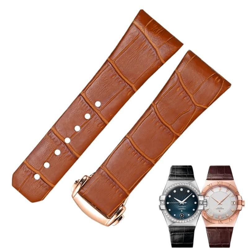 Bracelet montre en cuir marron pour faire revivre l'histoire de votre Omega Constellation