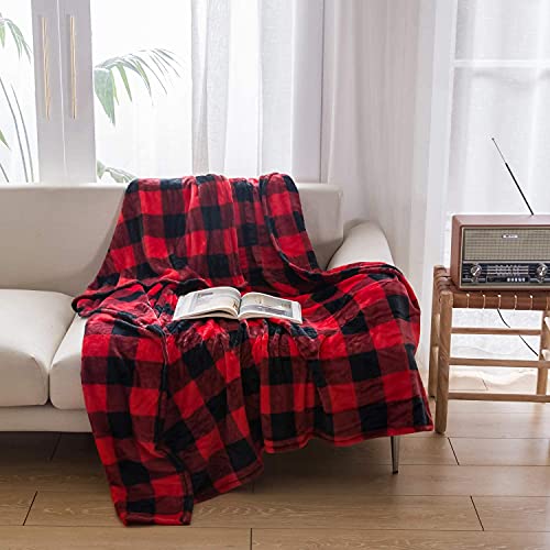 Image of VAS COLLECTION Premium Plush Single Blanket | 300 GSM Lightweight Cozy Soft for Bed, Sofa, Couch, Travel & Camping| 150x220 cm or 60X86 inches | Reds