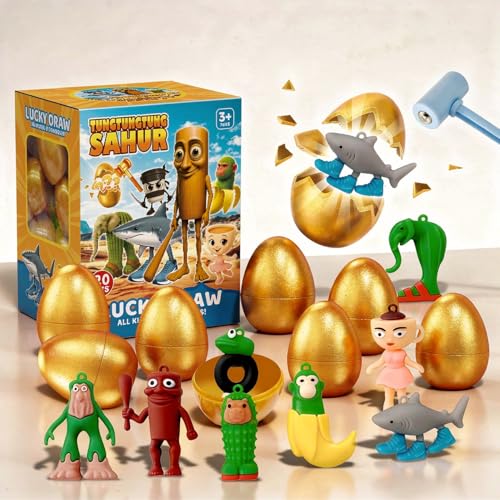 RecontraMago Brainrot Huevos Sorpresa, Juguetes en Cápsulas, Colección de Figuras Locas, Set de Personajes Raros, Regalo Original Divertido para Niños y Adultos RecontraMago Brainrot Huevos Sorpresa, Juguetes en Cápsulas, Colección de Figuras Locas, Set de Personajes Raros, Regalo Original Divertido para Niños y Adultos