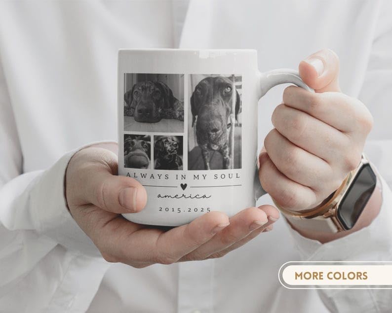 Taza personalizada para perro con foto miniatura 2