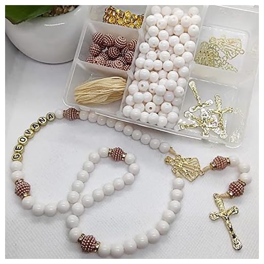 Maleta de Miçanga P/Terço Nossa senhora Aparecida Kit com 4 Terços