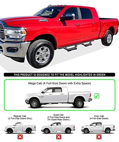 Estribos laterales para Dodge Ram 2500 3500 2010-2026 miniatura 2
