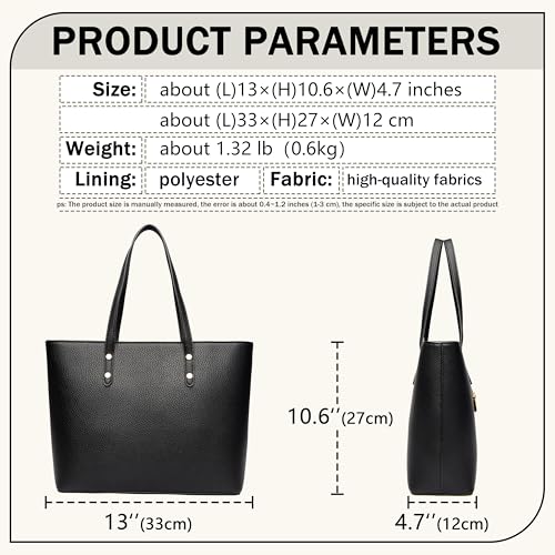 Image of FSD. WG Leather Purses and Handbags for Women Tote Shoulder Bag Satchel Handbag with Top Handles