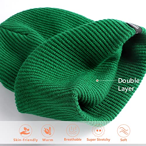 Image of SHINCHIC Mens Winter Slouchy Knit Beanie Hats for Women Men Stretchy Soft Skull Cap Warm Long Ski Hat for Winter