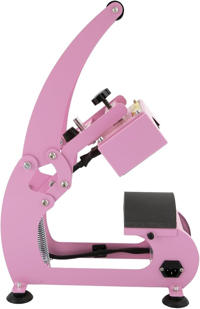 Prensa Térmica para Gorras con Temporizador y Control de Temperatura - Rosa miniatura 6