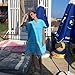 Beach Poncho with Hood, Personalized Turkish Towel Poncho, Handmade Beach Coverup, Customizable Unisex Surf Hoodie for Adult, Wetsuit Changing, Quick Dry Cotton, Lightweight, Sand Proof (Turquoise)