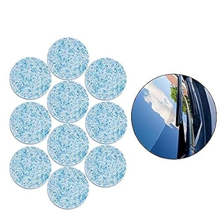Choice fashion 10PCS/1Set Car Wiper Detergent Effervescent Tablets Washer Auto Windshield Cleaner Glass Wash Cleaning Compact Concentrated Tools (10)