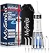 MySmile LP221 UVC Sterilizable Cordless Water Flossers for Teeth 335ML Portable OLED Display Dental Flosser with 4 Modes 8 Jet Tips and a Storage Pouch for Home and Travel (Pearl White)